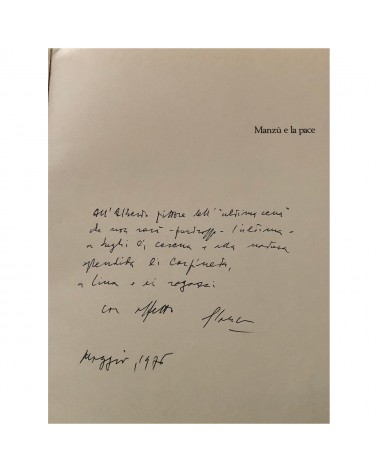 Pellegrini, Libro con dedica ad personam, 1975